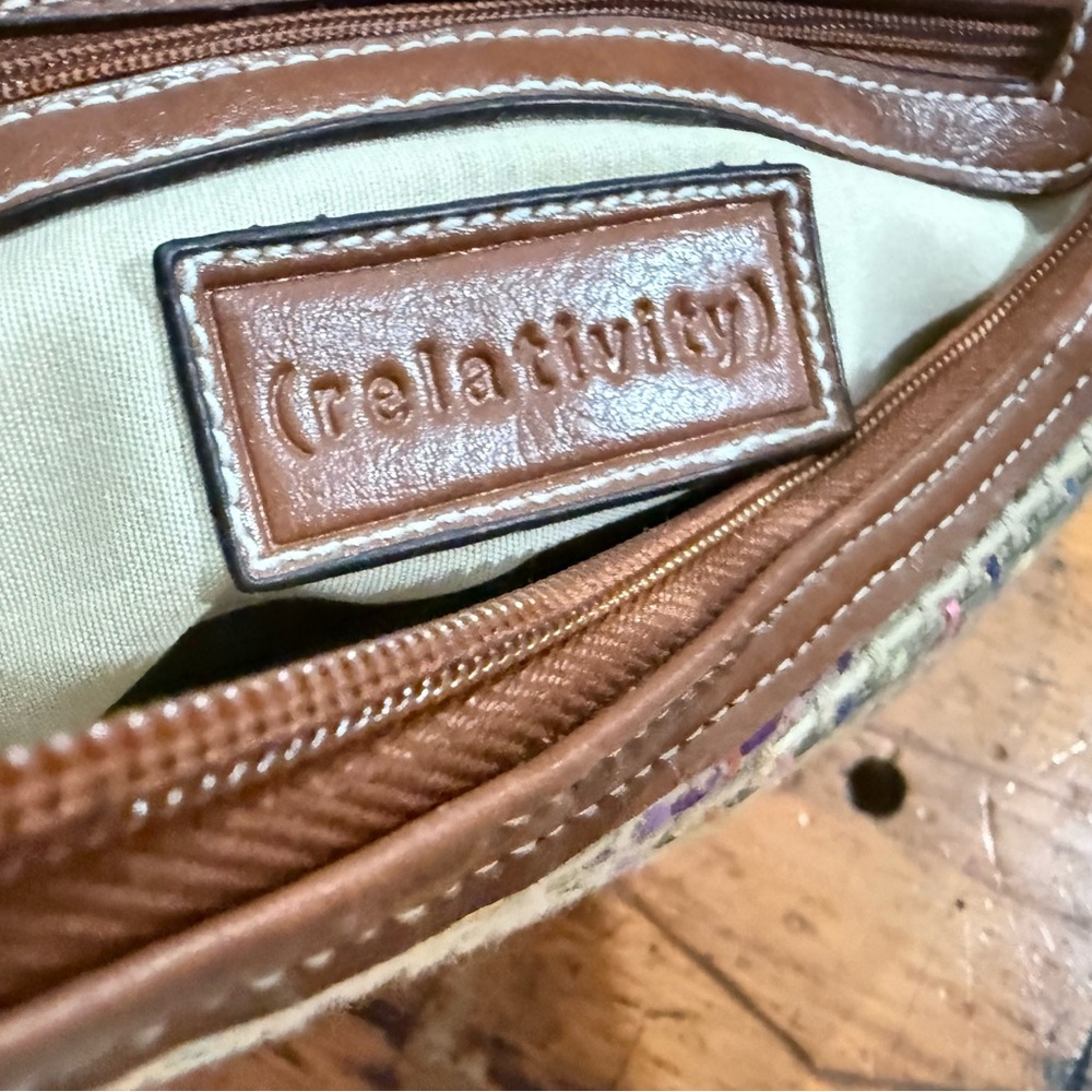 Relativity Weaved Multi Color Handbag Shoulder Ba… - image 8